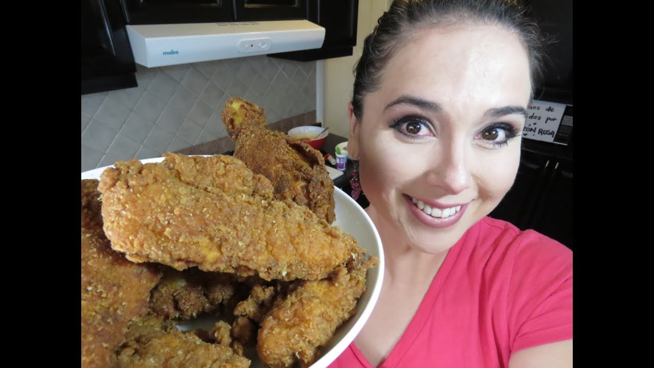 Pollo y ensalada estilo KFC/Marisolpink - YouTube