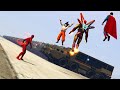 SUPER HEROS vs VEHICULES IMPOSSIBLE A BOUGER