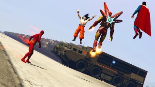 SUPER HEROS vs VEHICULES IMPOSSIBLE A BOUGER