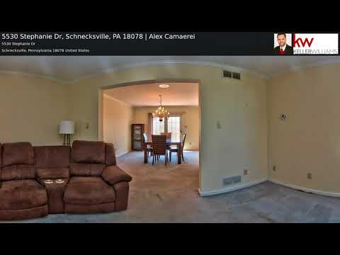5530 Stephanie Dr, Schnecksville, PA home video tour
