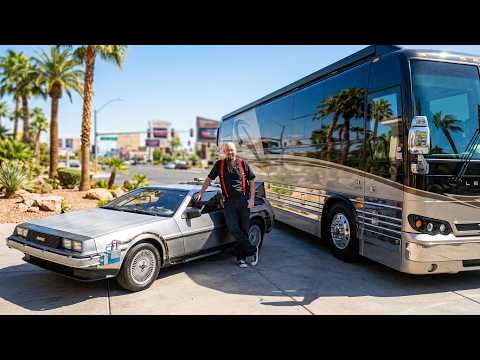 I drive a Delorean but my other ride is a tour bus