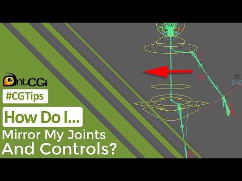 #CGTip | How Do I Mirror My Joints And Controls?