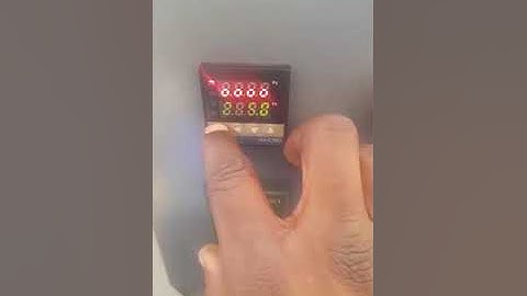 Reset Temperature Controller REX C100 on Heatware 1600 Roller Heat Press