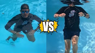 Swim Battle Round 2: Flutter Kick vs. Egg Beater Treading Water Challenge