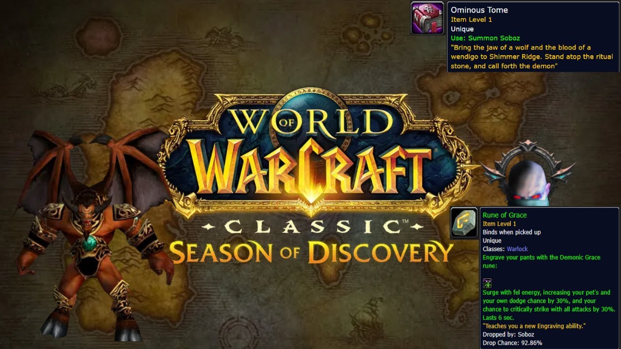 WoW Season Of Discovery: Demonic Grace Rune (Horde) - YouTube