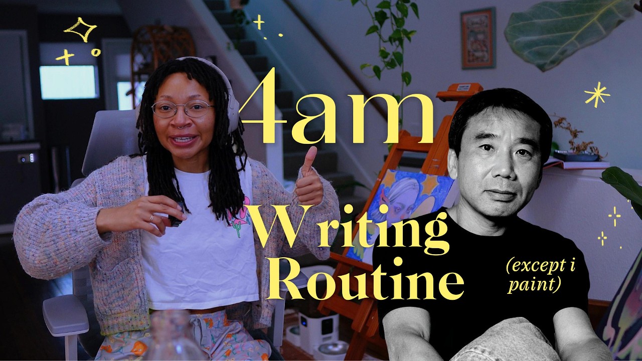 I tried Haruki Murakami's strict 4AM writing routine 👻🎨