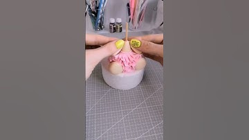 cute bunny caketopper, make from fondant, you can use polymer clay