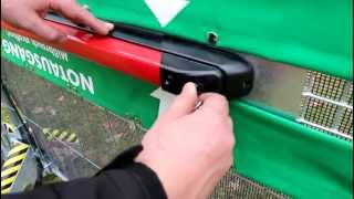 Alarmeinheit Funktion Bauzaun Fluchtwegtor
