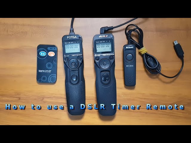 How to use a DSLR Timer Remote 