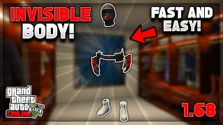 *NEW* EASY FULLY INVISIBLE BODY GLITCH IN GTA 5 ONLINE 1.68! GTA 5 INVISIBLE BODY ON ALL CONSOLES!