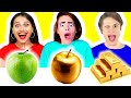 GOLDEN FOOD VS REAL FOOD CHALLENGE | Taste Test by Ideas 4 Fun CHALLENGE