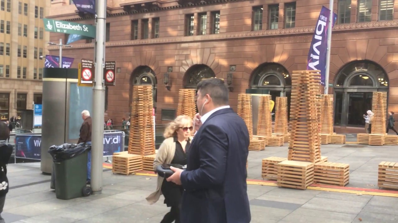 Central To Martin Place. A bus ride (route 422) through Sydney, Australia