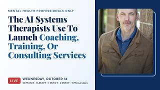The AI Systems That Therapists Use To Launch Profitable Coaching, Training, Or Consulting Programs.