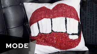 Diy Sparkly Lips Pillow Glam It Yourself Glamcom