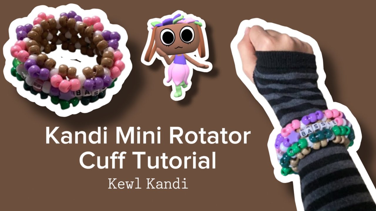 Kandi Mini Rotator Cuff Tutorial // BEGINNER FRIENDLY!! // Kewl Kandi ...