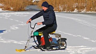 ✅Зверские испытания самодельного Снегохода из БензоПилы