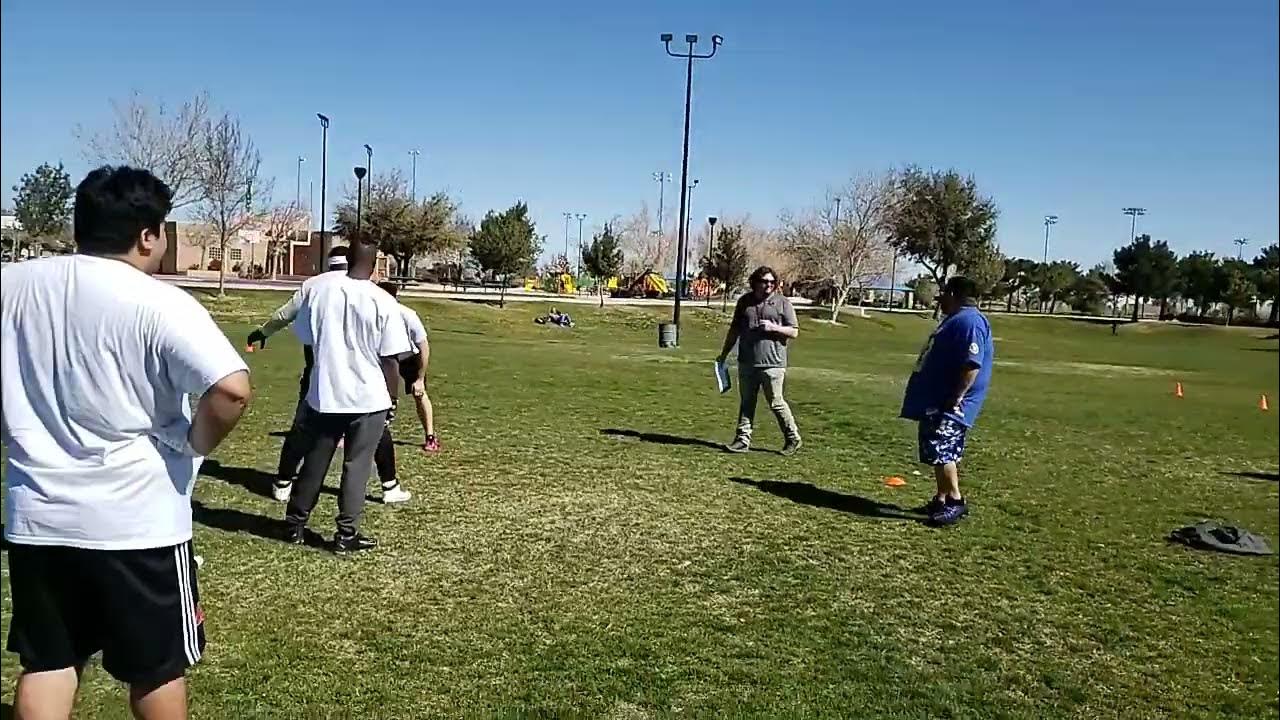 Semi Pro football tryouts in Palmdale at Marie Kerr 3/27/2021 YouTube