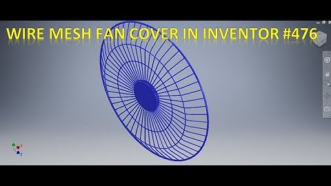 Wire Mesh Pattern in Autodesk Inventor || Autodesk Inventor Tutorial for beginners || Fan Cover Mesh