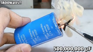 Testing a 500,000,000uF [2.7V] Super Capacitor + Destruction 🔥