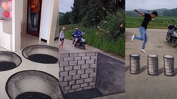 đỉnh cao nghệ thuật vẽ tranh 3D đường phố trung quốc🖌️🖌️//Tik Tok Trung Quốc//Arts creativity..#7