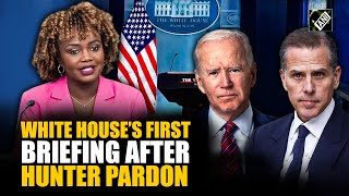 White House Press Secretary holds first press briefing after Hunter Biden pardon