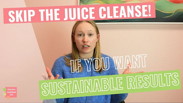 Why I don't recommend juice cleanses for weight loss