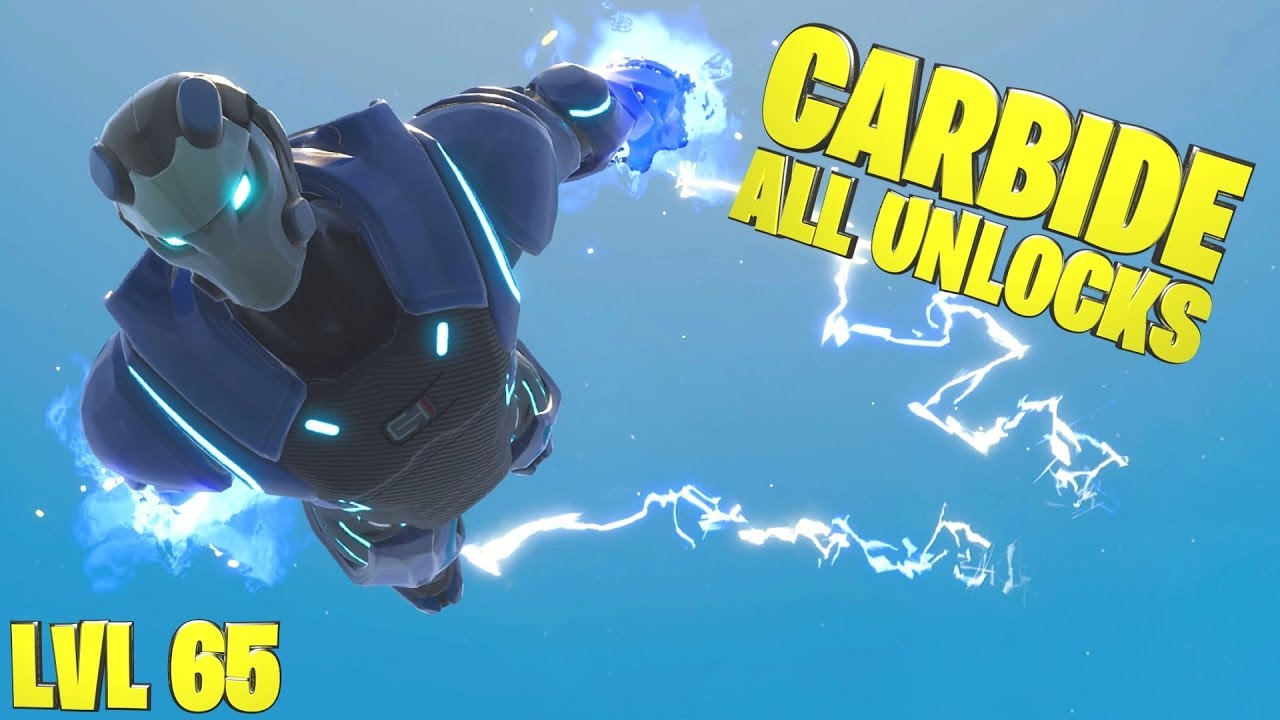 carbide level 65 full armor showcase fortnite season 4 battle pass skin unlocked fortnite wins - fortnite carbide level 65