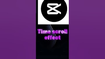 Capcut|time scroll effect| #capcut #shorts