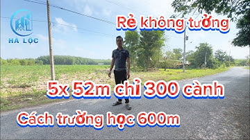 Đất quá rẻ 5x 25m 60m thổ chỉ 300 cành gần cửa khẩu mộc bài