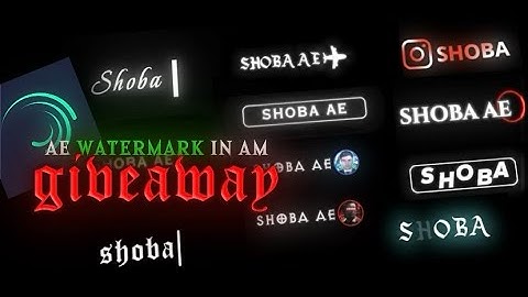 Top 10 best Watermark like Ae in Alight Motion (+Preset)