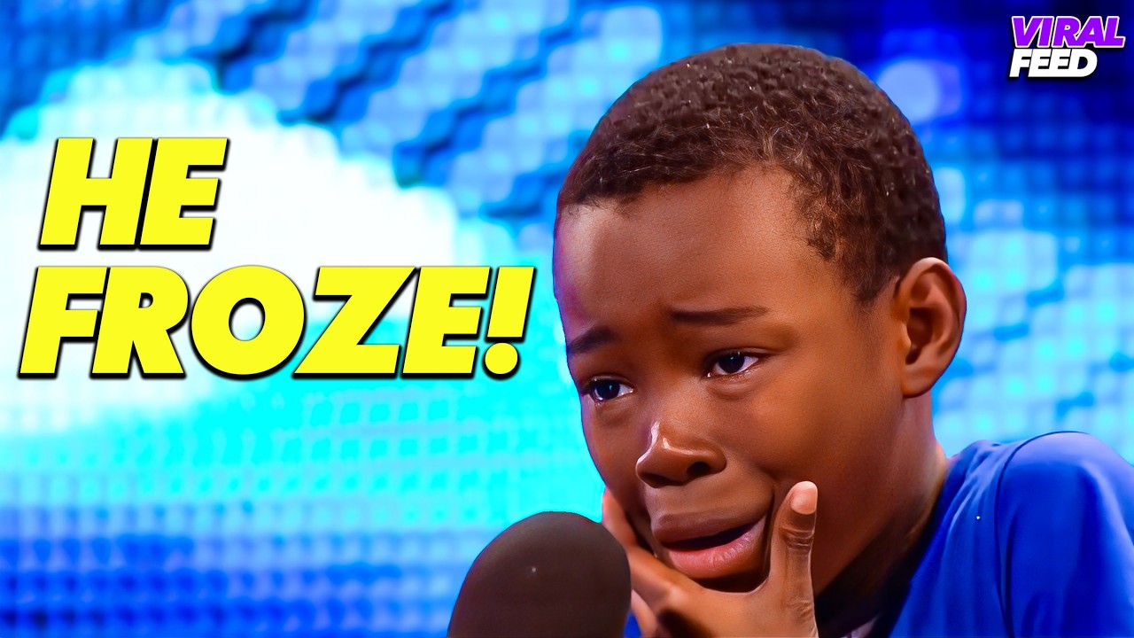 9-Year-Old Boy FREEZES on Stage...Then THIS Happens!