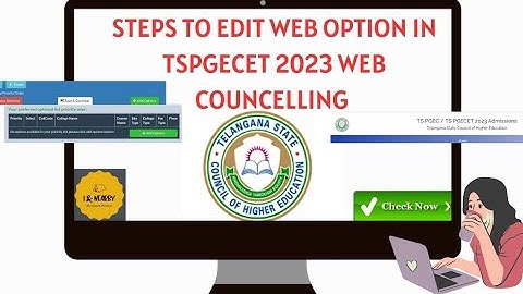 🔍Edit Web Options for TS PGECET 2023 | Step by Step process Explained. #tspgcet #mtech #jntu #hyd