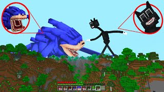 I Found Shin Sonic and Cartoon Cat in Minecraft