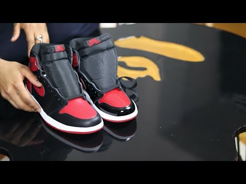Air Jordan 1 Bred Patent & Matt Comparison