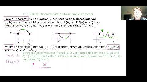 AP Calculus AB: Section 3.2 (Rolle
