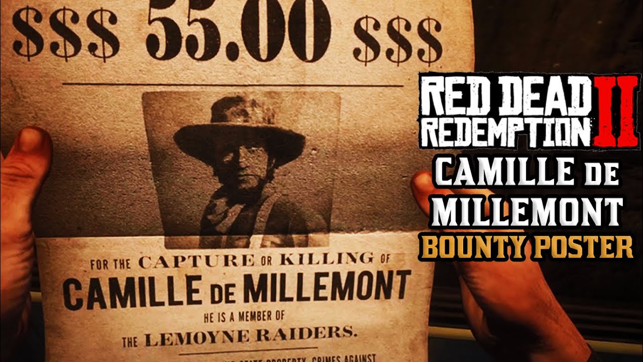 Red Dead Redemption 2 Bounty Hunting Camille de Millemont YouTube