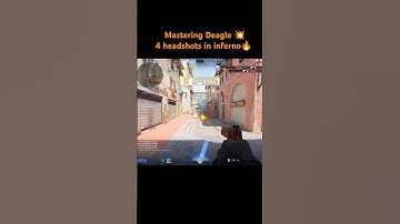 CS2 - 4k Deagle headshots in Inferno - Mastering Deagle :) #cs2 #csgo #cs2clips #counterstrike