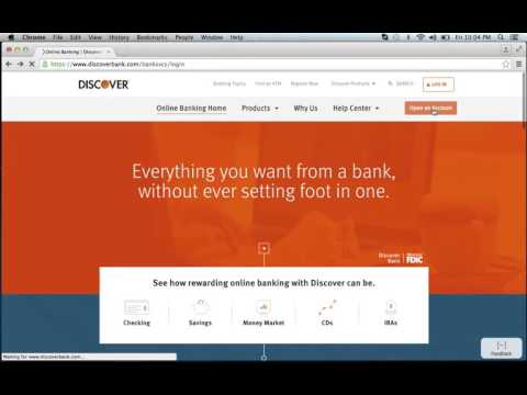 Discover Bank Online Banking Login Instructions