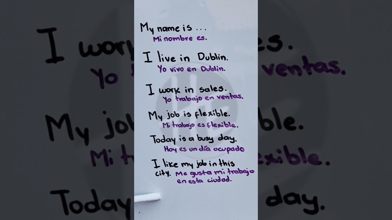 &iquest;C&oacute;mo hablar de tu trabajo y tu vida diaria en ingl&eacute;s simple?