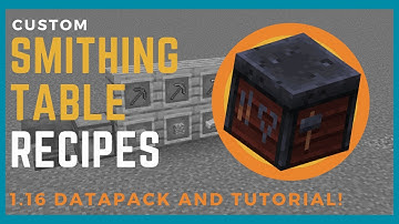 How to make a Custom Smithing Table Recipes! (1.16 pre-release)