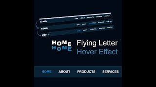 Create navbar with attractive hover effect (Flying Letters) using HTML || CSS || JAVASCRIPT