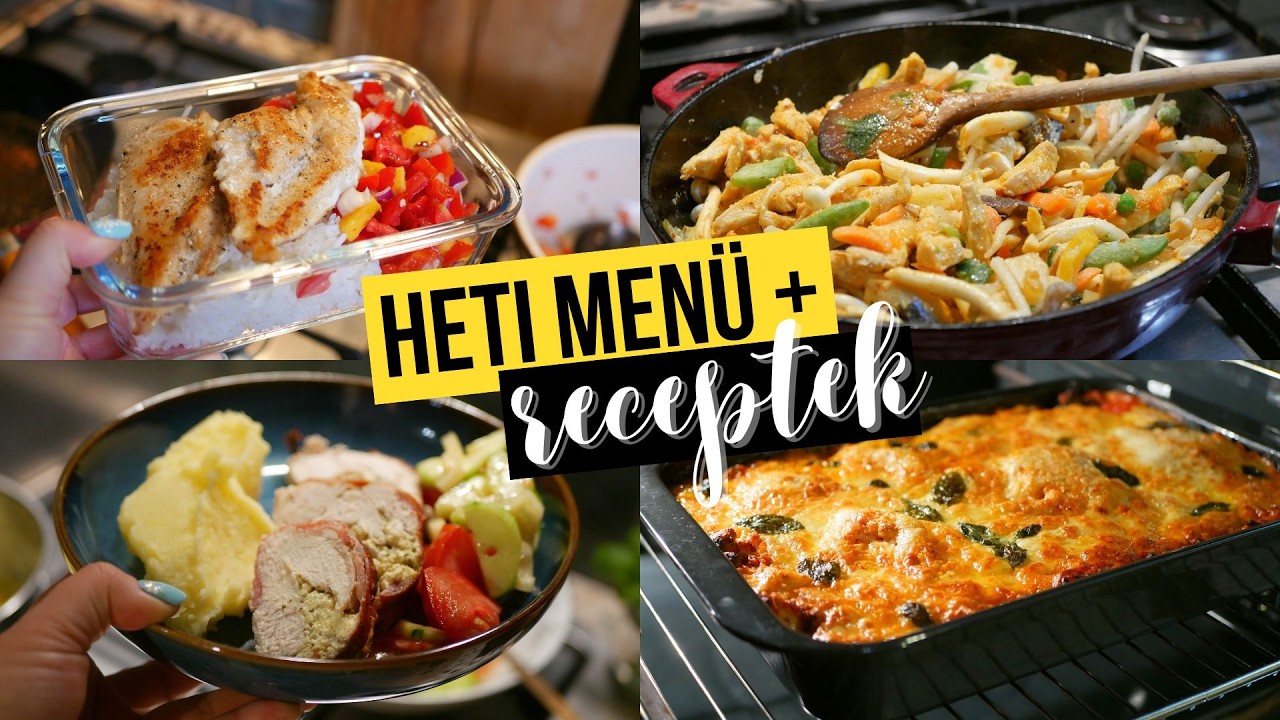 Gyors Őszi Receptek HETI MENÜ  -  Ázsiai Ízek, Lasagne & A Matchás Desszert, Amit Látnod Kell!🍜🍰