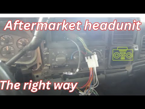 How to install chevy silverado stereo (aftermarket)