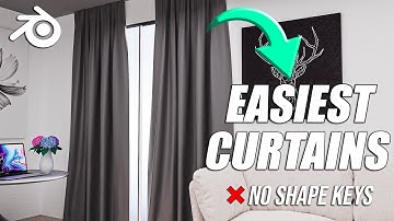 Blender Curtains - Create the easiest curtains in Blender in 2 minutes