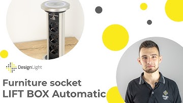 Lift Box Automatic USB with inductive charger mounting and operation of the furniture socket