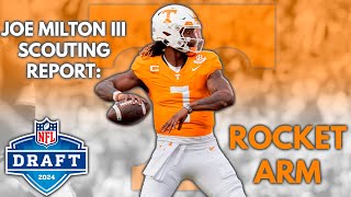 Joe Milton III: ROCKET ARM (Joe Milton III Scouting Report)