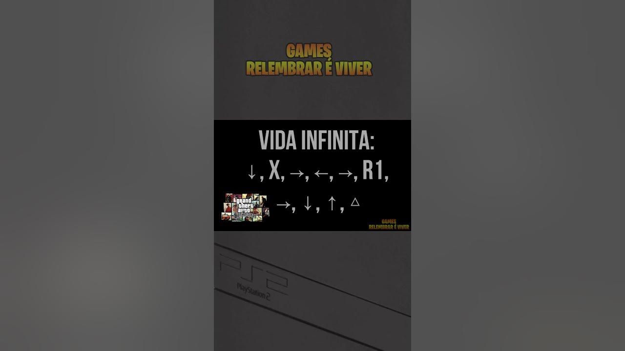 Código Vida infinita GTA San Andreas PS2 