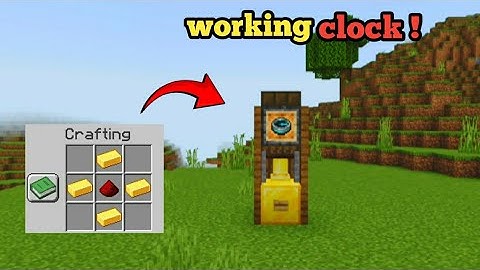 i build a working clock in minecraft