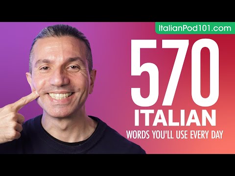 570 Italian Words You'll Use Every Day - Basic Vocabulary #97