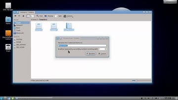 KDE Screencast: Multiple file rename in Dolphin